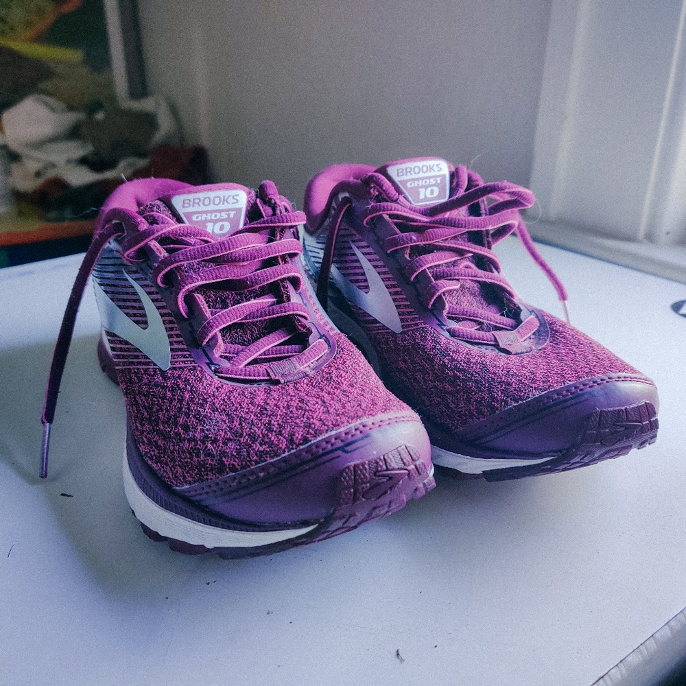 Brooks Ghost 10 Women's Running Shoes Sneakers Purple Size 8 eu 39